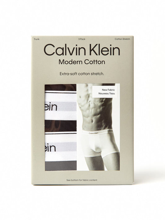 Three Pack Modern Cotton Stretch Trunks