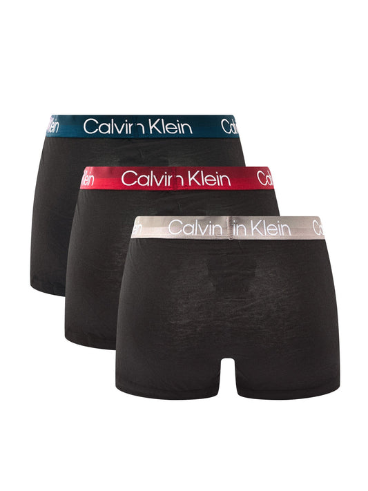 Three Pack Modern Structure Cotton Trunks
