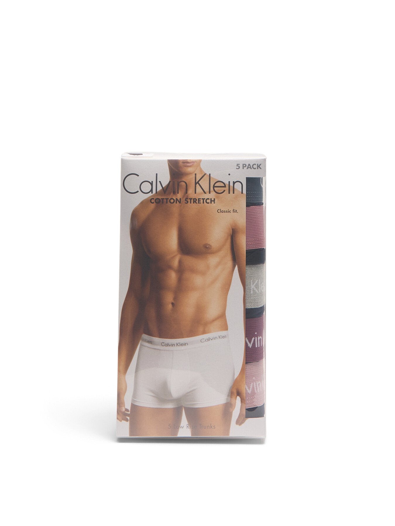 Five Pack Cotton Stretch Low Rise Trunks