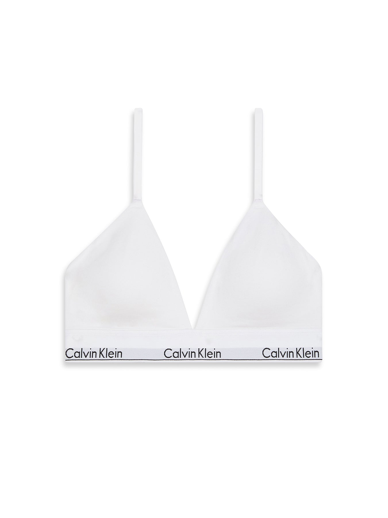 Icon Cotton Lightly Lined Triangle Bra White