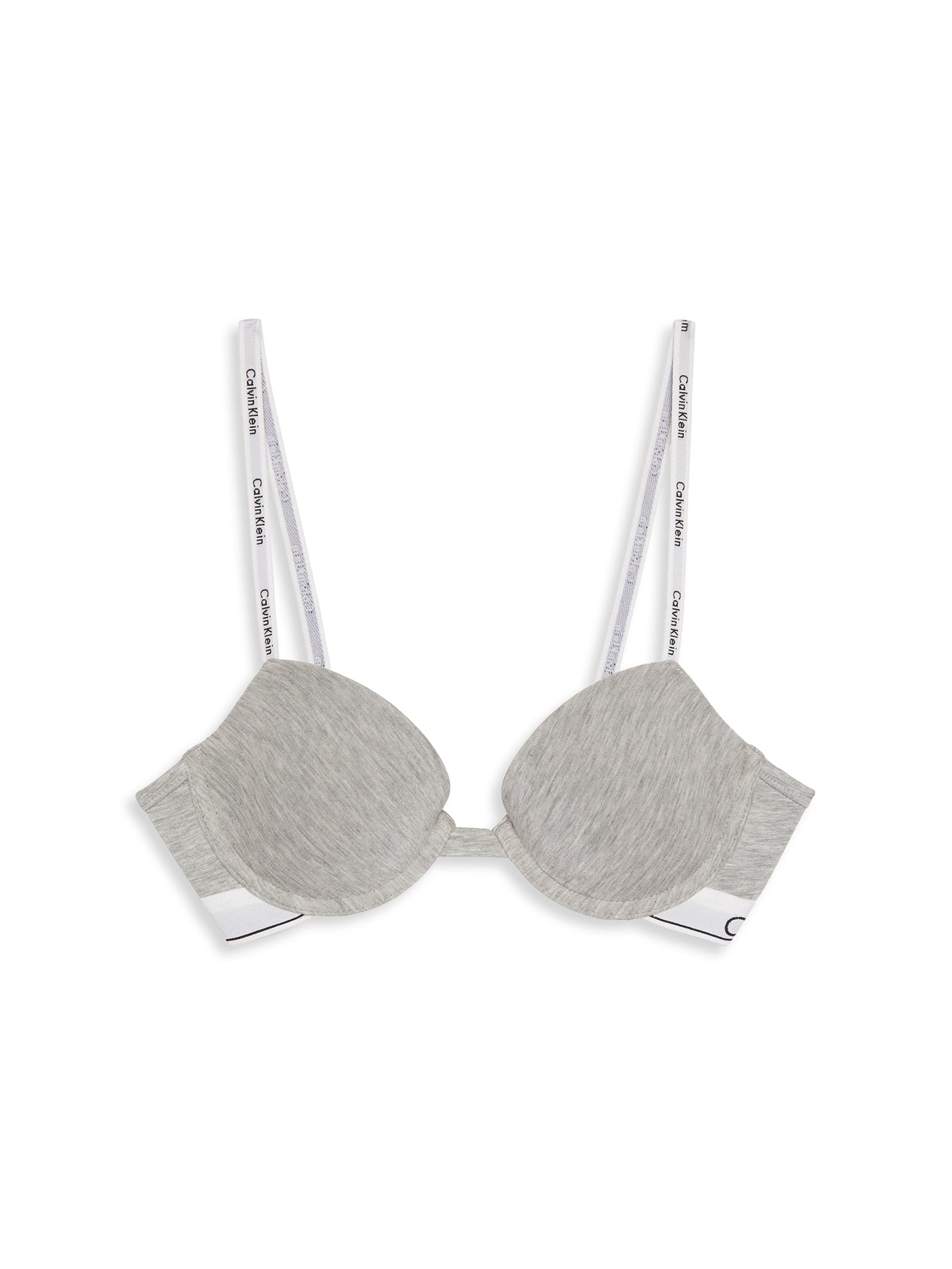 Icon Cotton Lightly Lined Demi Bra Grey Heather