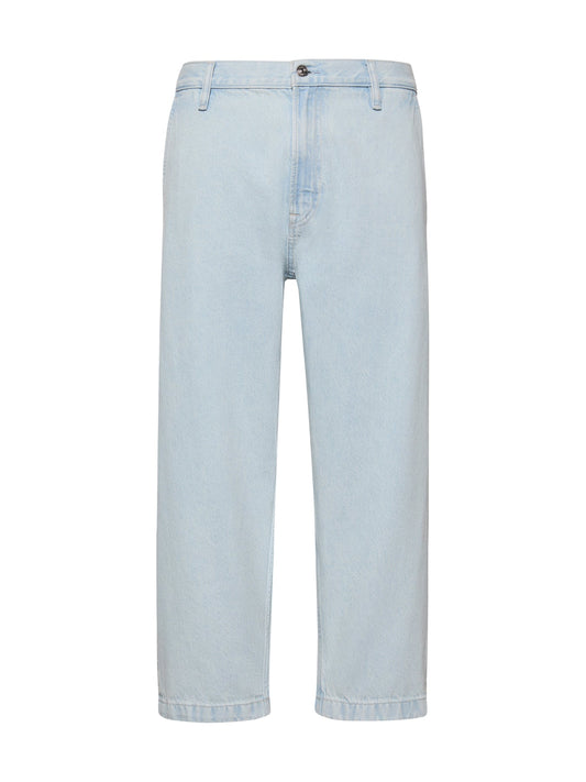 High Rise Cropped Tapered Jeans