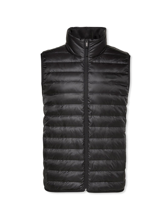 Sleeveless Nylon Vest Black