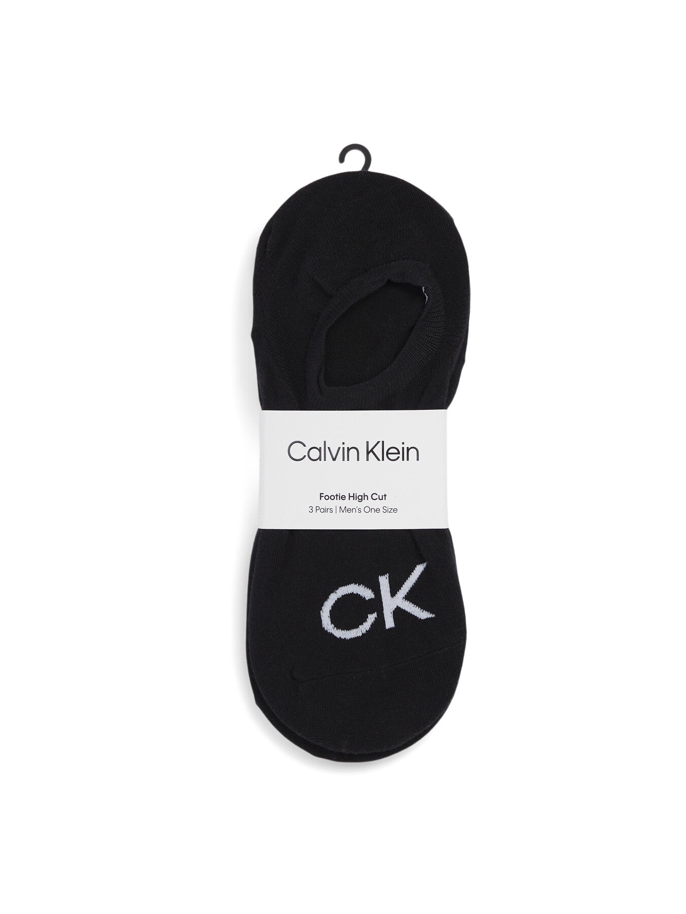 Ck Men Footie High Cut 3P Logo
