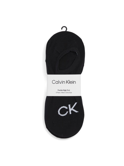 Ck Men Footie High Cut 3P Logo