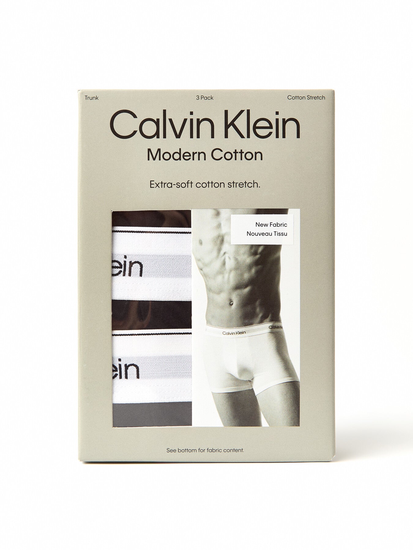 Three Pack Modern Cotton Stretch Trunks