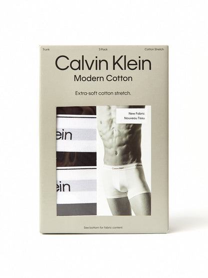 Three Pack Modern Cotton Stretch Trunks