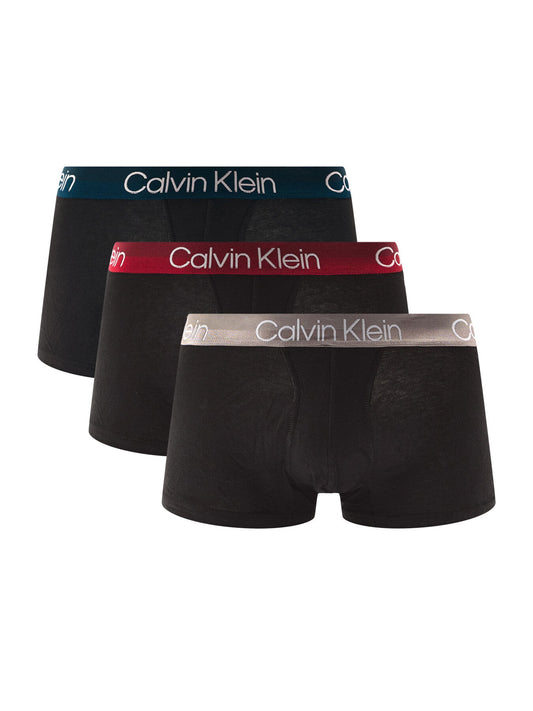 Three Pack Modern Structure Cotton Trunks