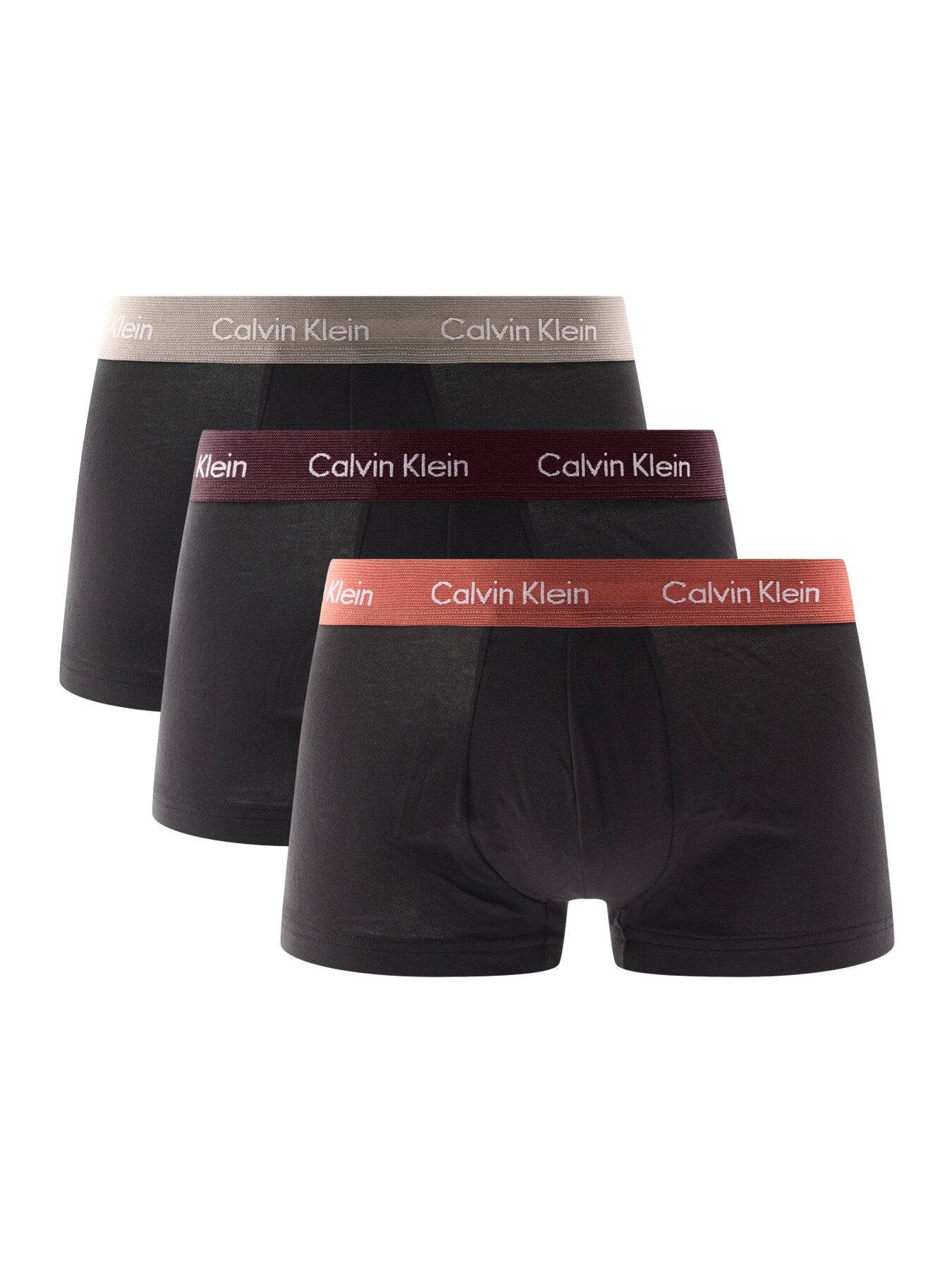 Three Pack Low Rise Cotton Trunks