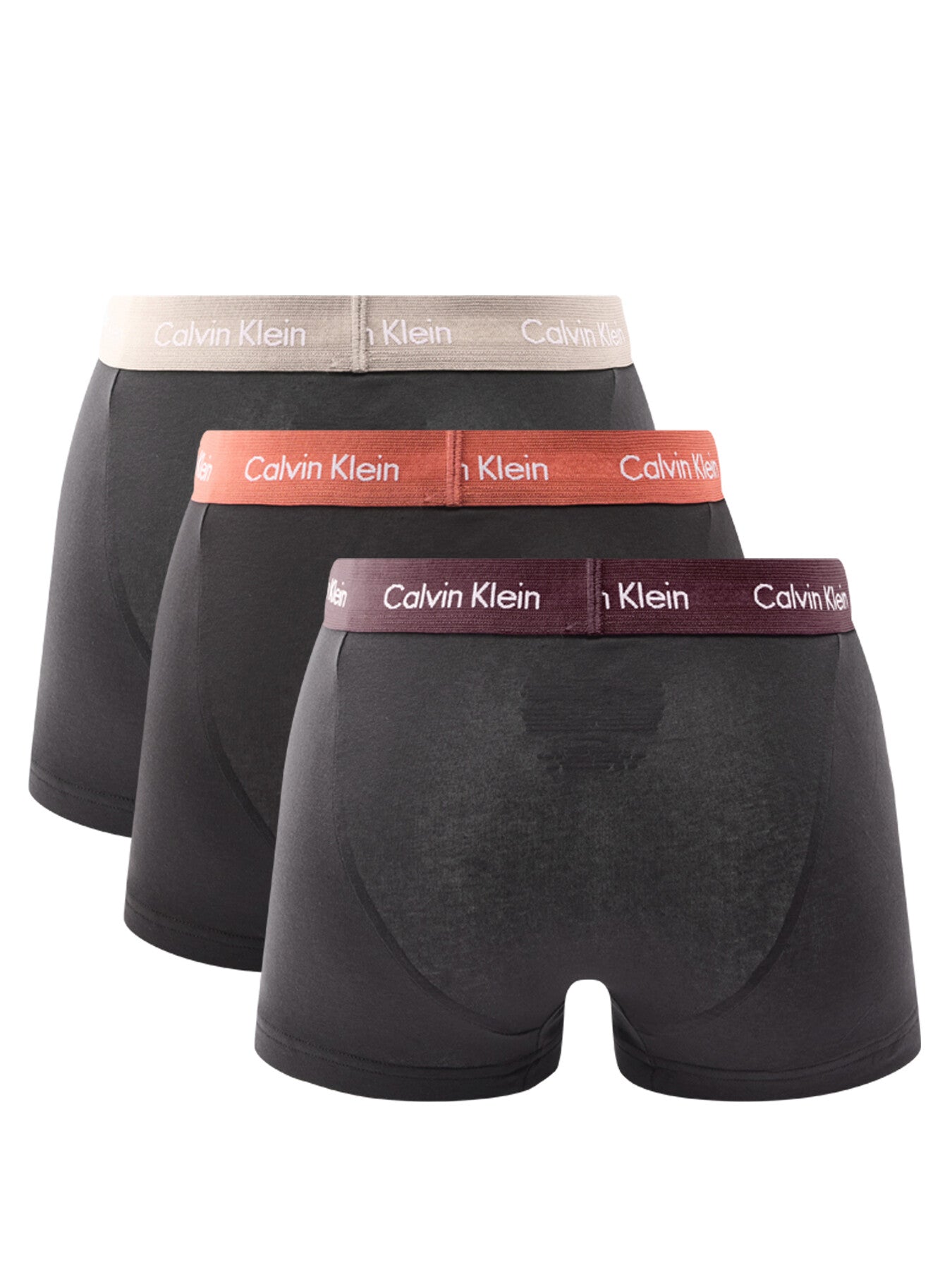 Three Pack Low Rise Cotton Trunks