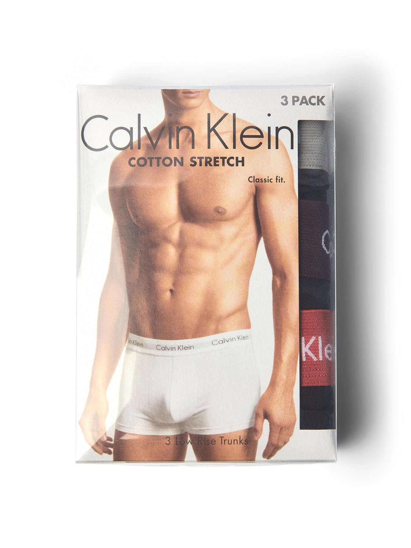Three Pack Low Rise Cotton Trunks