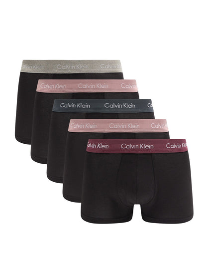 Five Pack Cotton Stretch Low Rise Trunks