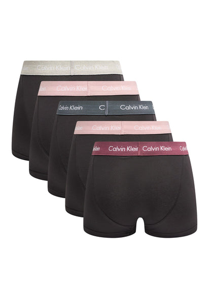 Five Pack Cotton Stretch Low Rise Trunks