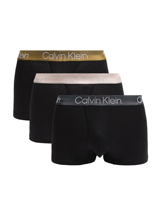Three Pack Modern Structure Cotton Trunks