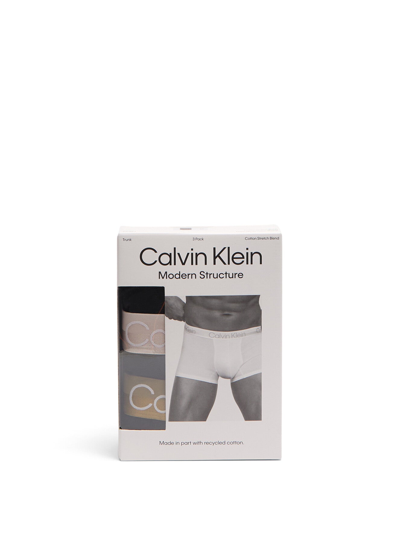 Three Pack Modern Structure Cotton Trunks