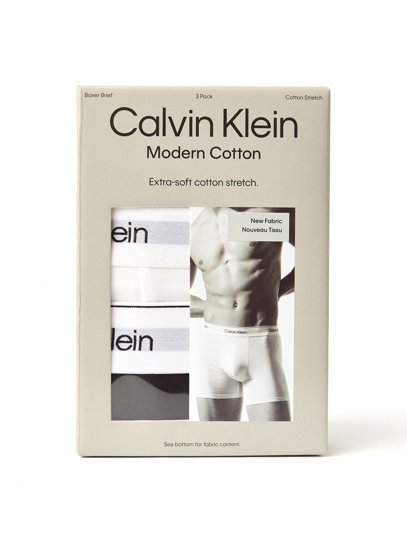 Three Pack Modern Cotton Stretch Boxer Briefs