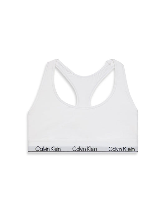 Icon Cotton Unlined Bralette White