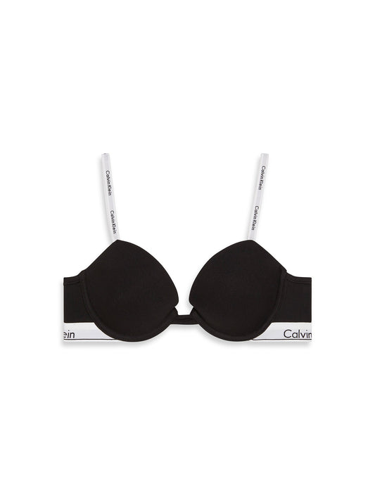 Icon Cotton Lightly Lined Demi Bra Black