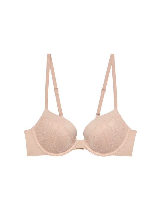 Perfectly Fit Lace Push Up Plunge Bra Cedar