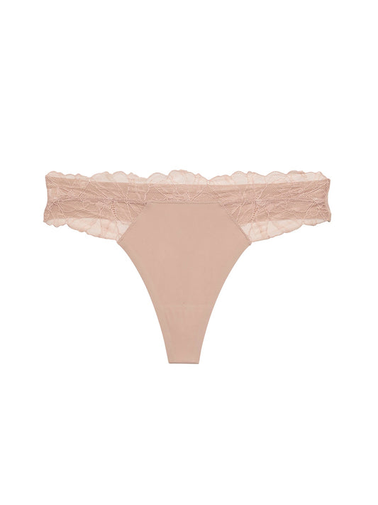 Perfectly Fit Lace Thong Cedar