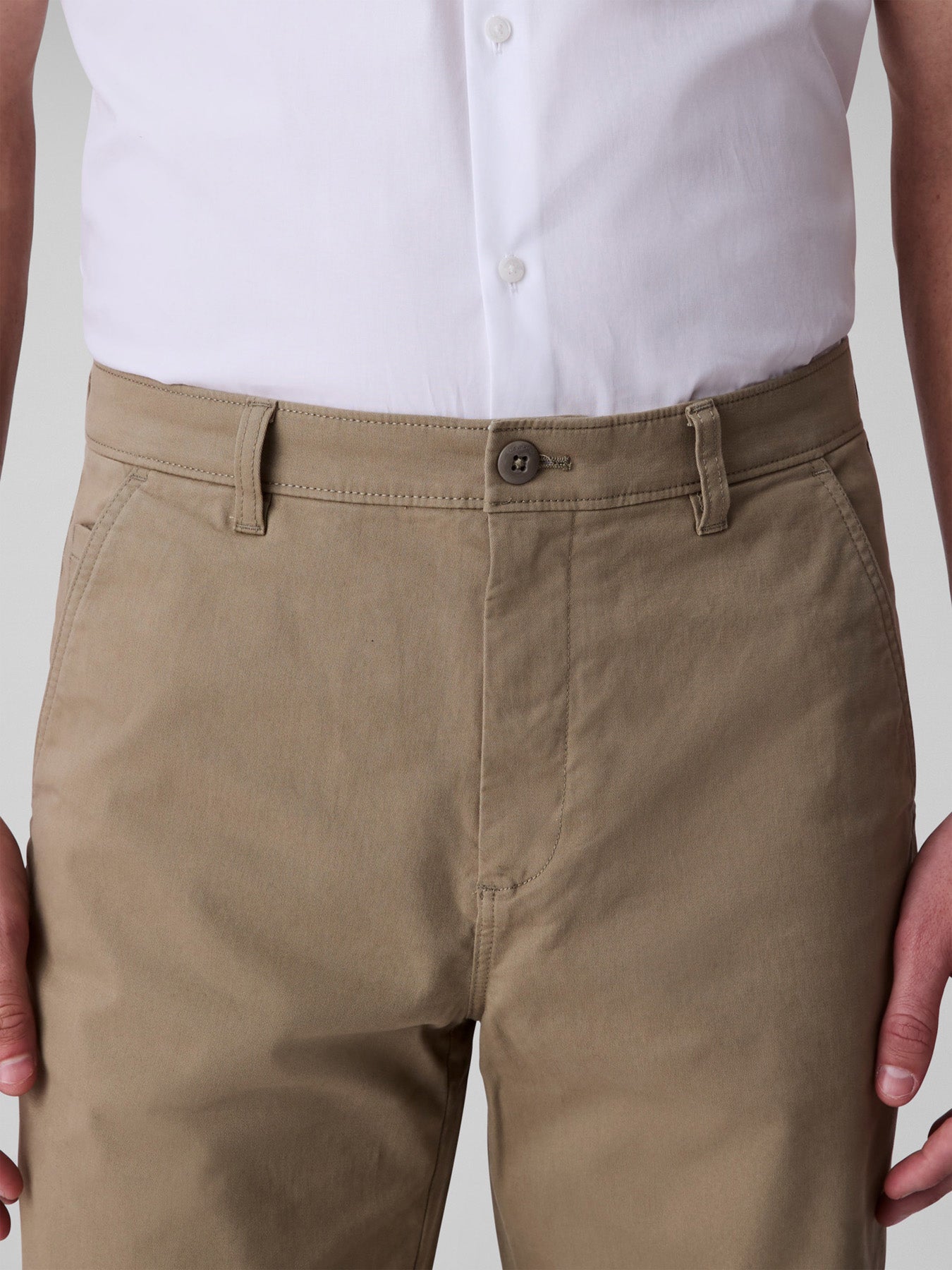 Slim Stretch Cotton Chino Trousers
