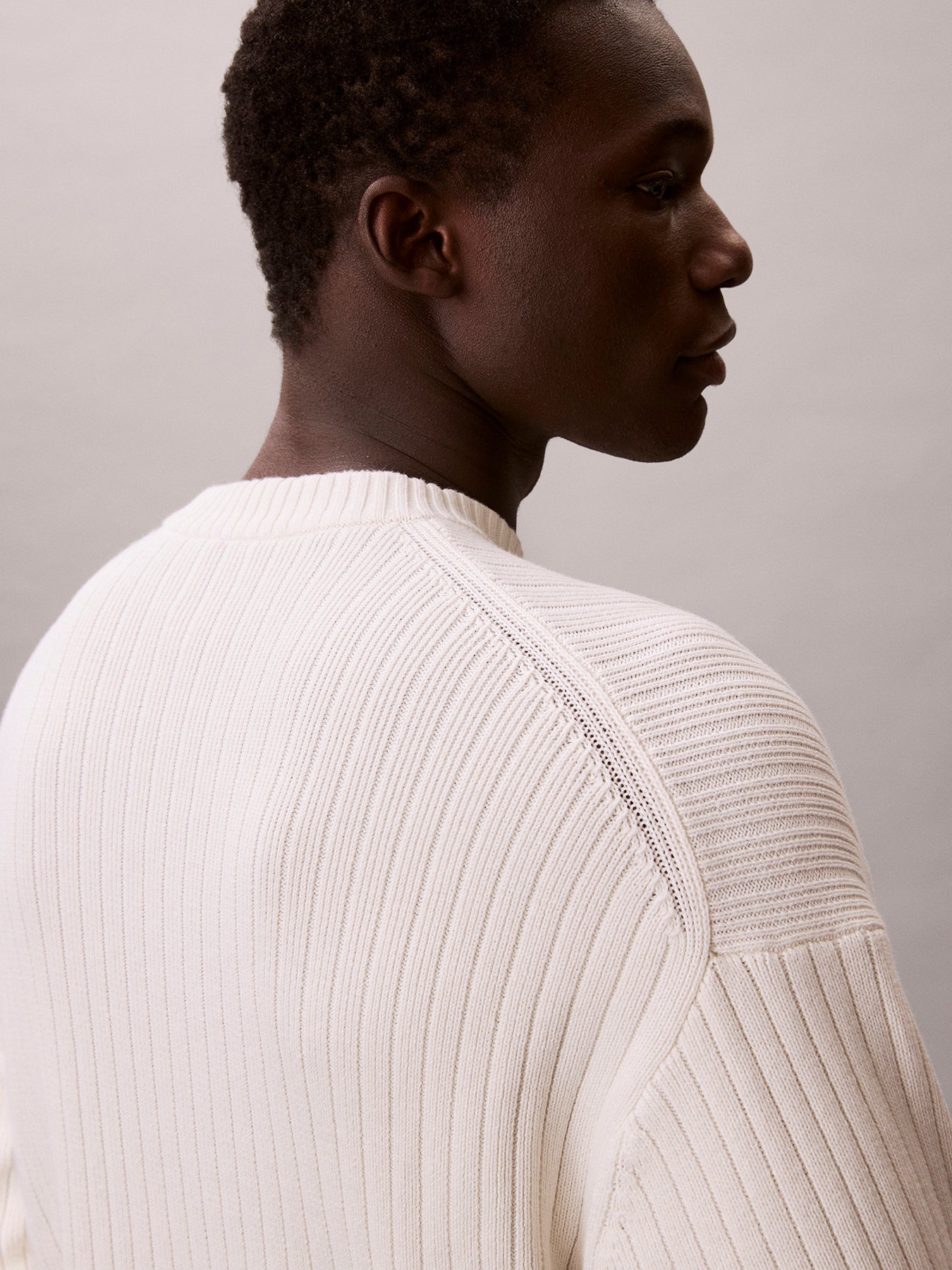 Ribbed Cotton Monogram Jumper