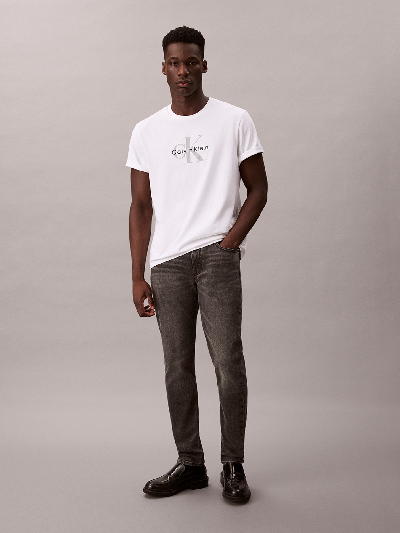 Slim Taper Jeans Grey