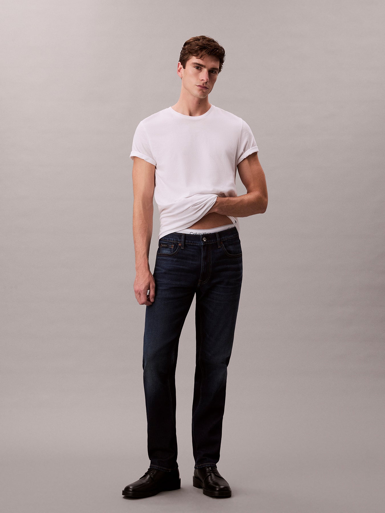 Slim Straight Jeans Blue