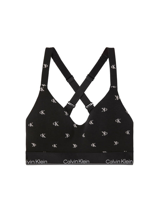Cotton Modal Lift Bralette Black