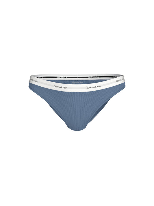 Cotton Stretch Rib Brief Blue