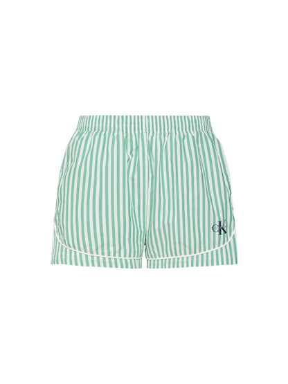 Cotton Poplin Pyjama Shorts Stripe