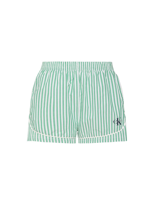 Cotton Poplin Pyjama Shorts Stripe