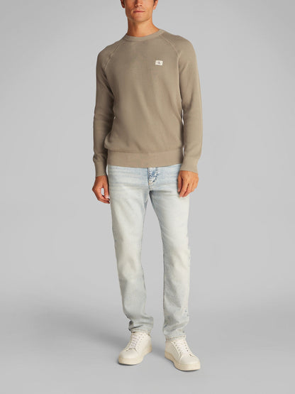 Ribbed Crew Neck Jumper