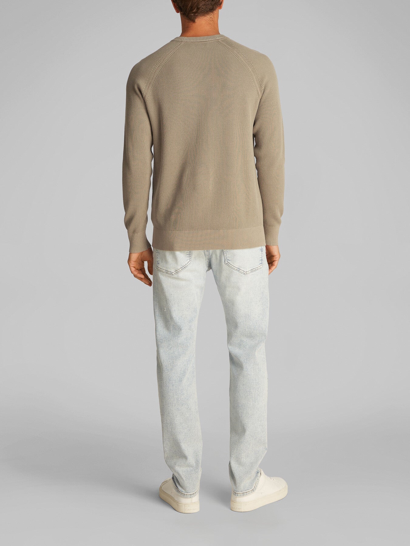 Ribbed Crew Neck Jumper