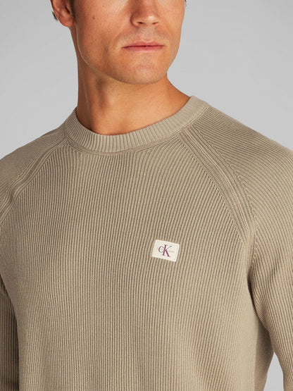 Ribbed Crew Neck Jumper