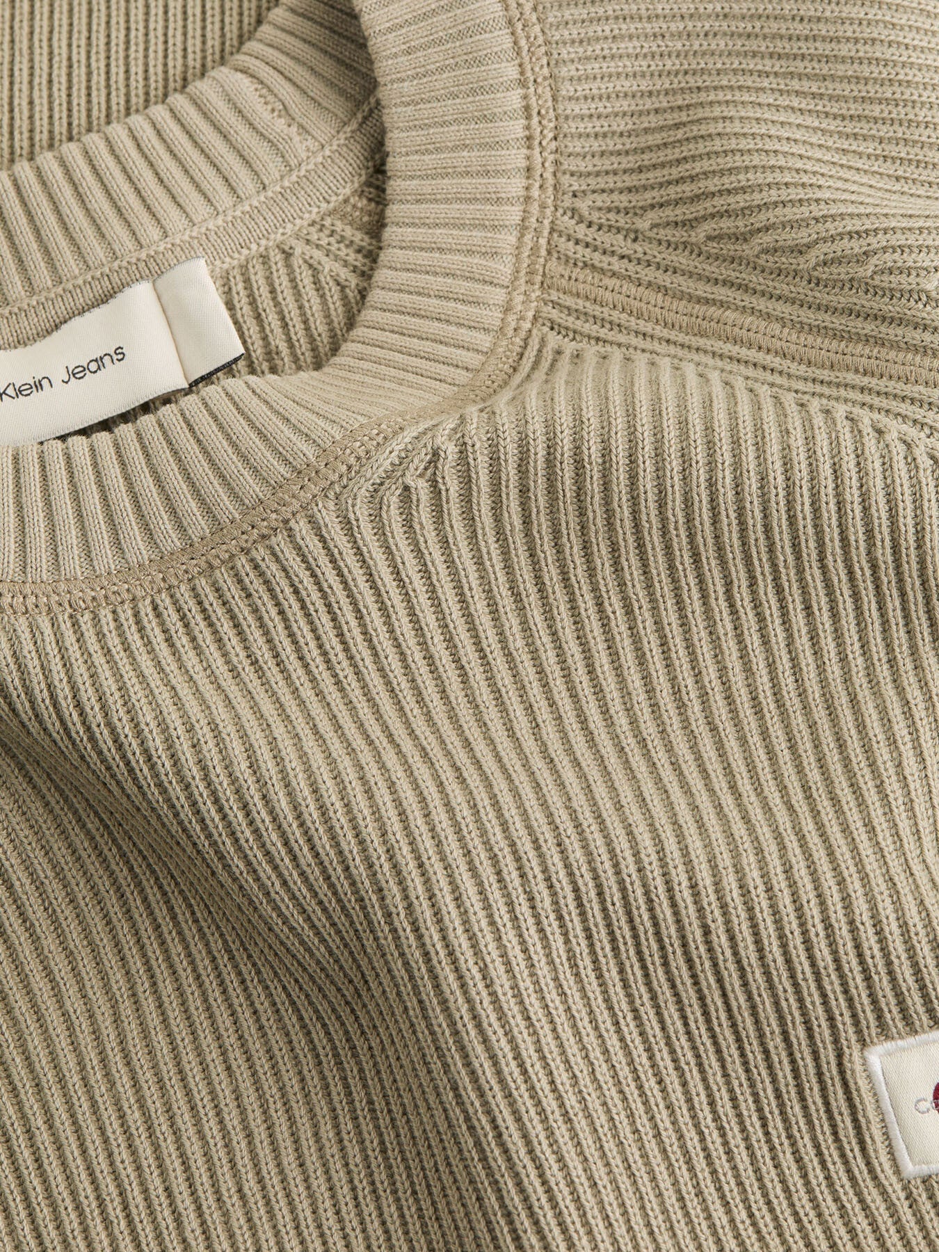 Ribbed Crew Neck Jumper