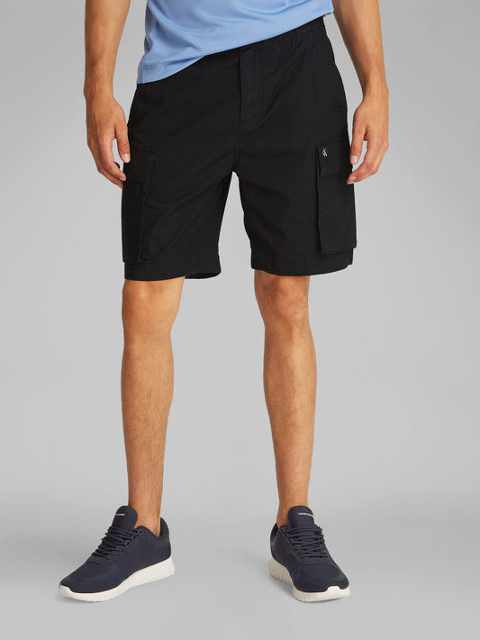 Straight Twill Cargo Shorts
