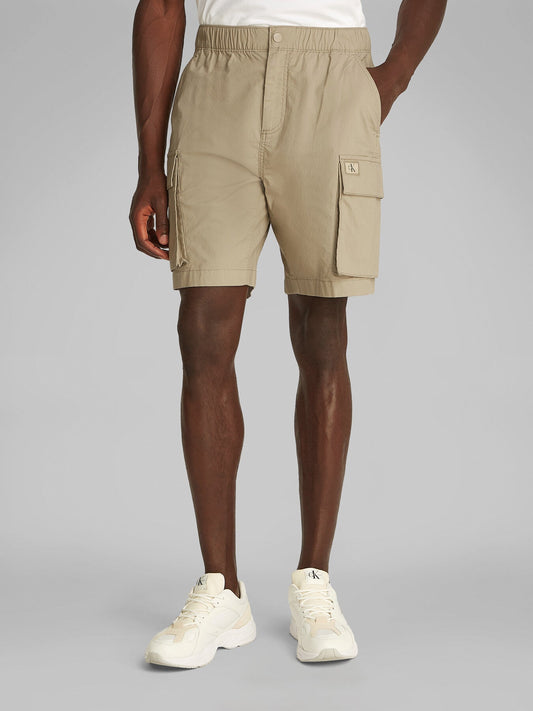 Straight Twill Cargo Shorts