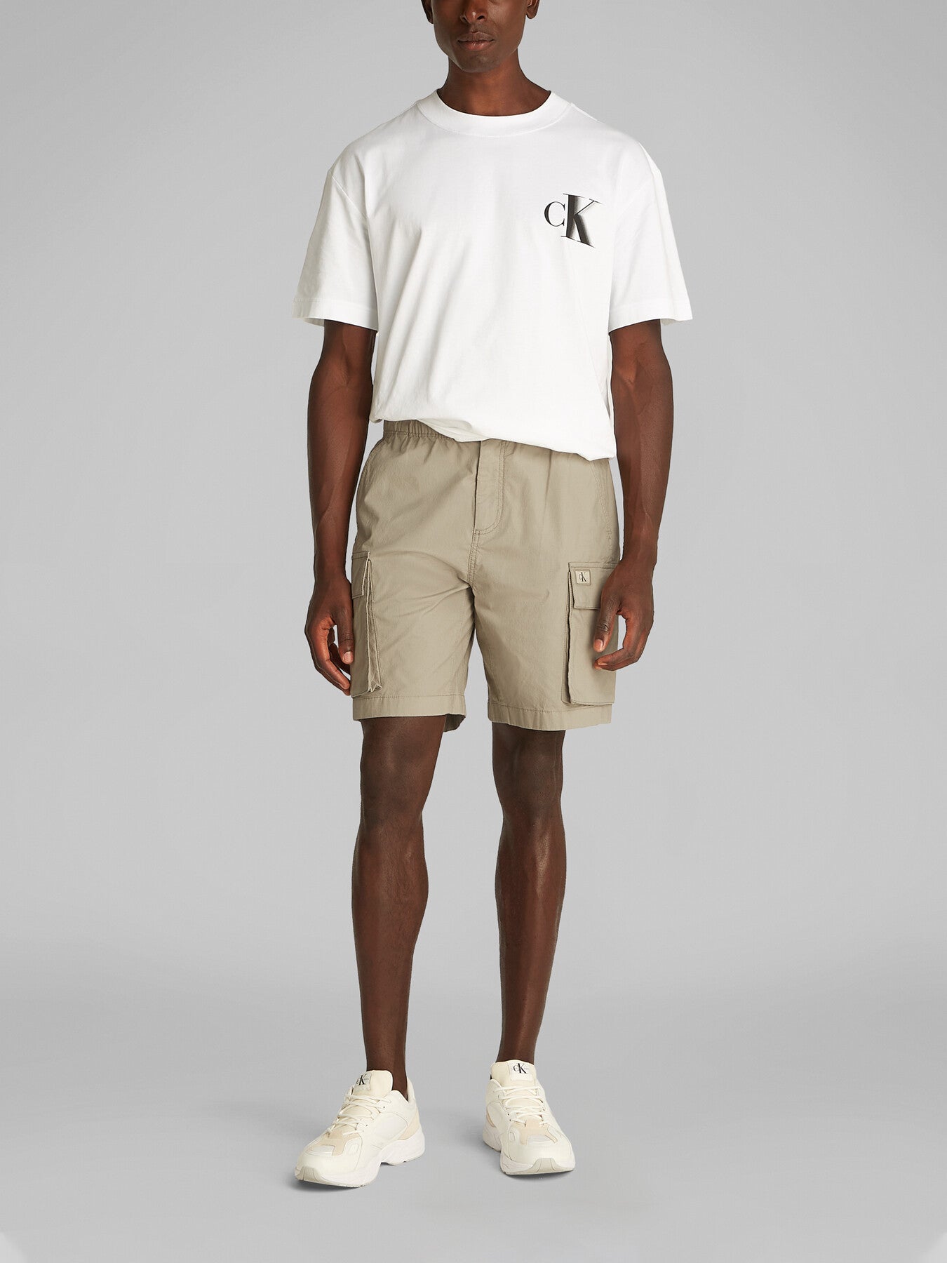 Straight Twill Cargo Shorts