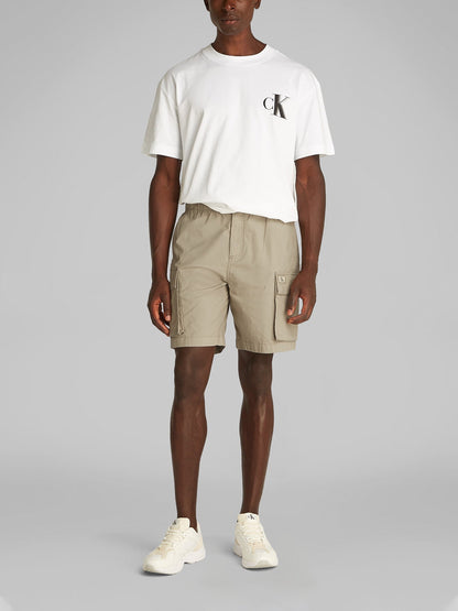 Straight Twill Cargo Shorts