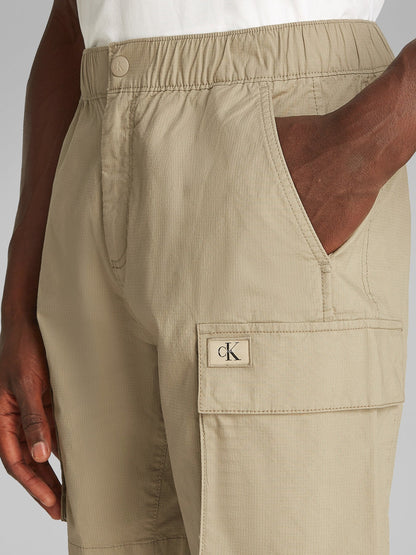Straight Twill Cargo Shorts