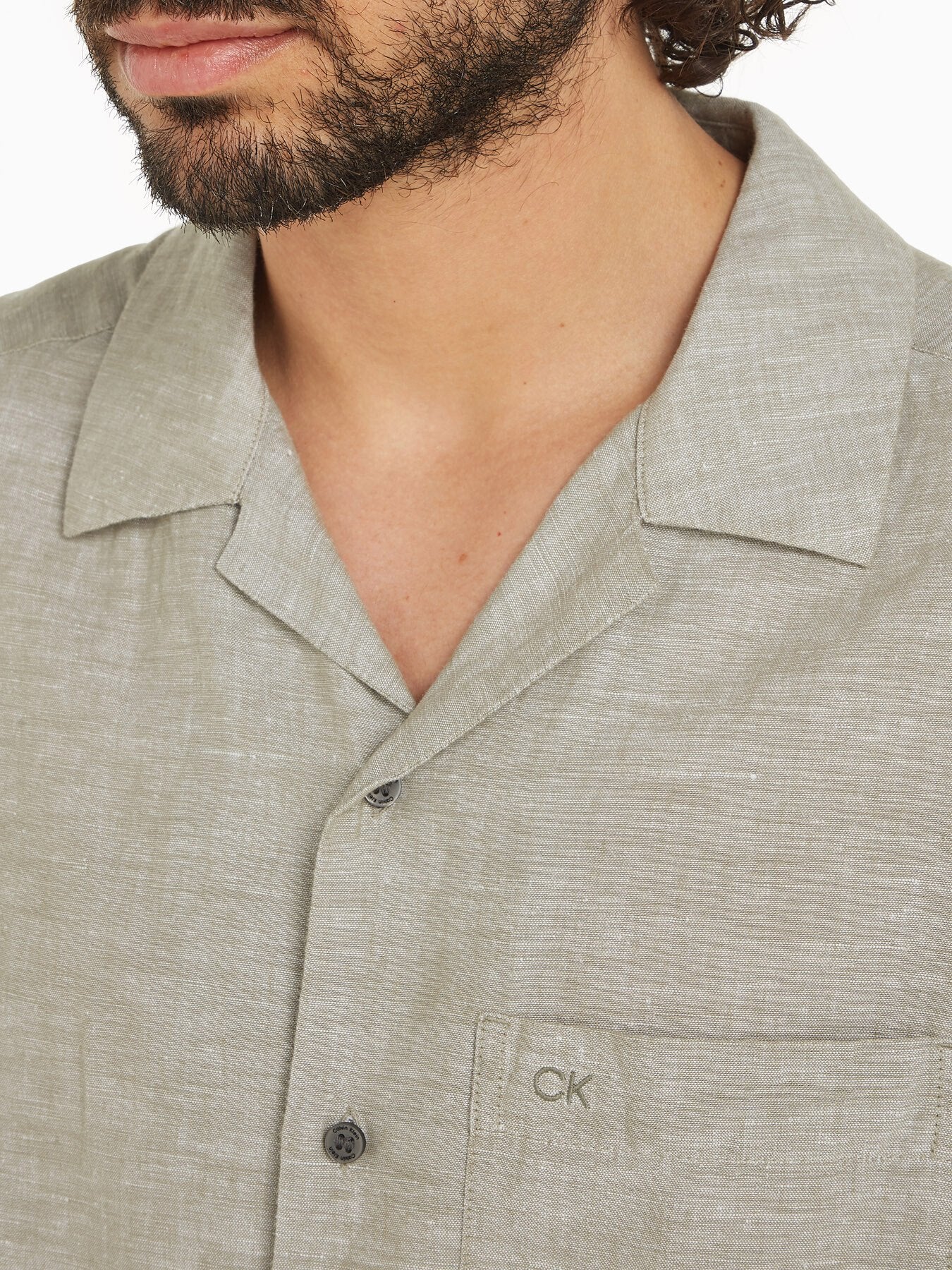 Linen Cotton Cuban Pocket Shirt