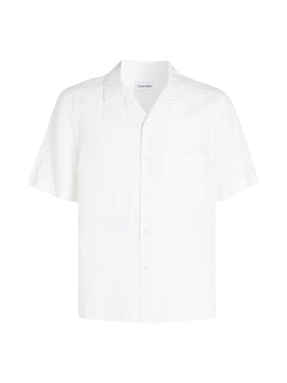 Linen Cotton Cuban Pocket Shirt