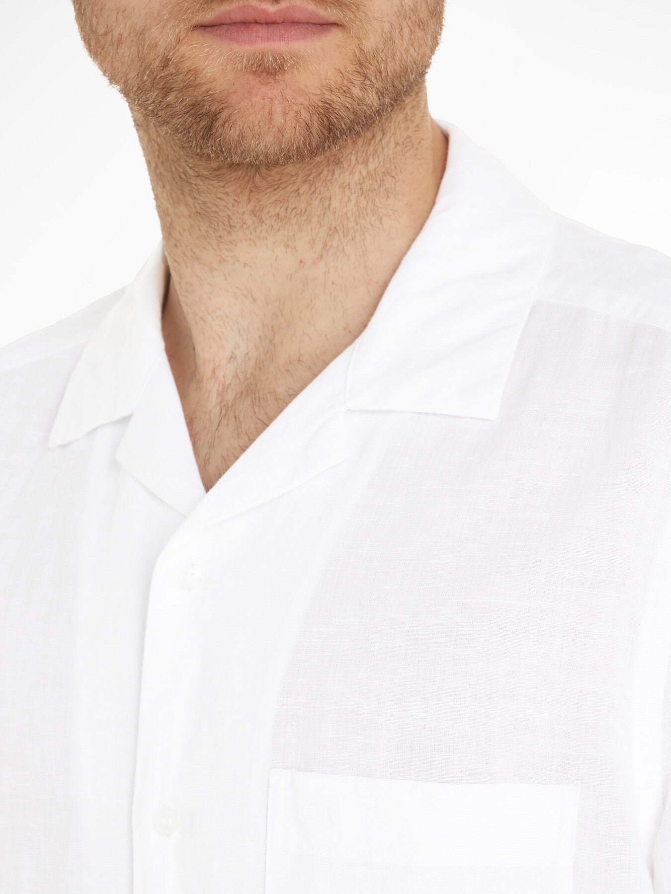Linen Cotton Cuban Pocket Shirt