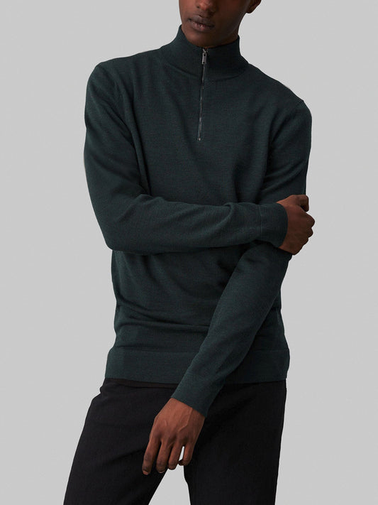 Merino Zip Neck Jumper