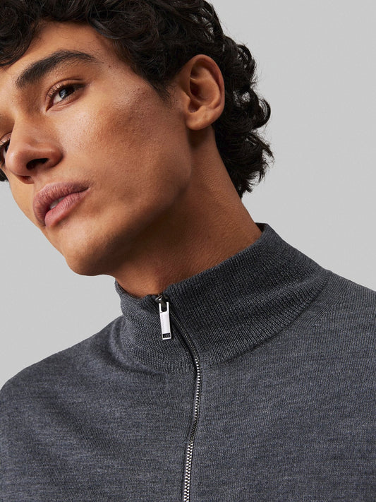Merino Zip Neck Jumper