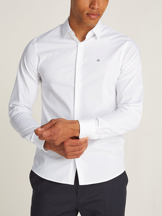 Slim Poplin Stretch Shirt