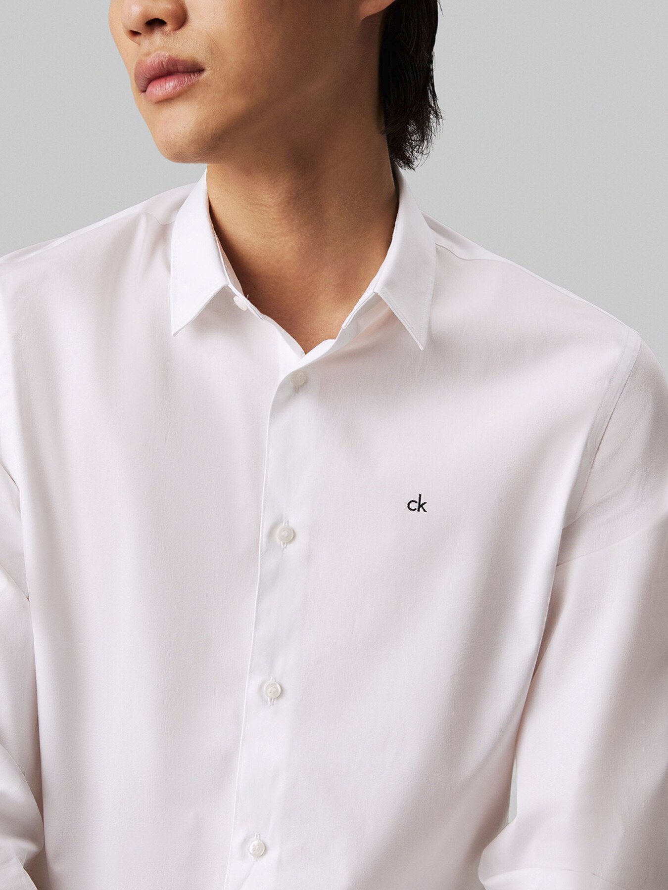 Slim Poplin Stretch Shirt