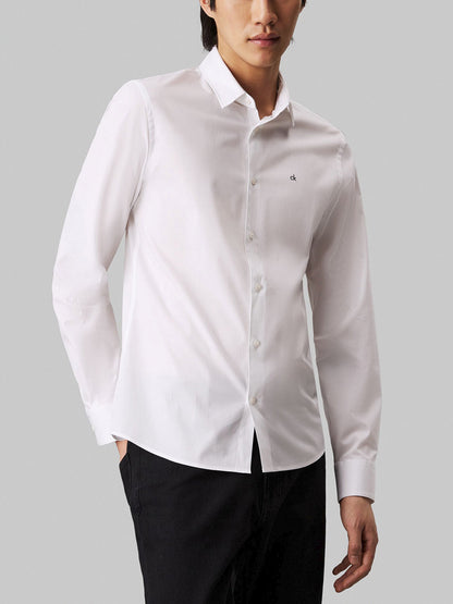 Slim Poplin Stretch Shirt