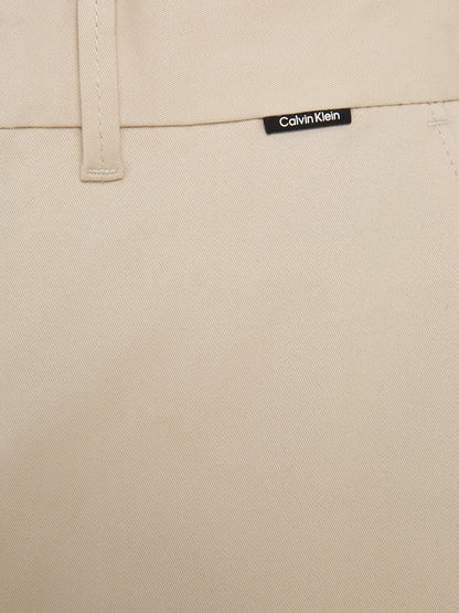 Slim Belted Chino Trousers